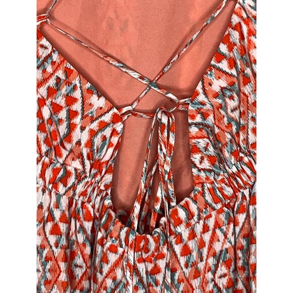 Joie Silk Boho Maxi Dress Lace Up Back Size 2 - Picture 13 of 13